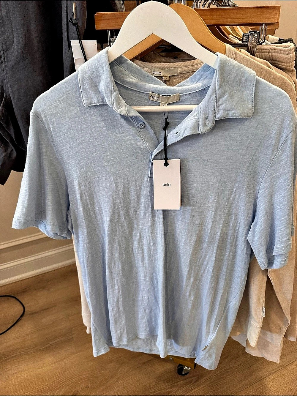 NWT Onia Slub Short Polo